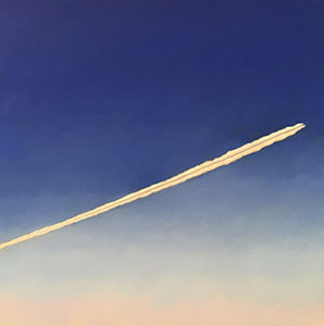 Image of the painting, Contrail East by Glen Hansen